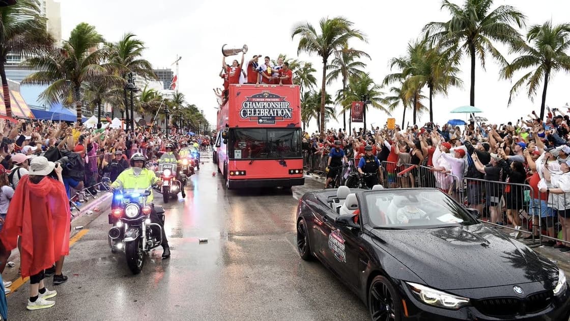 Panthers cup parade