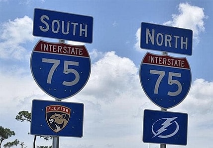 Panthers at lightning