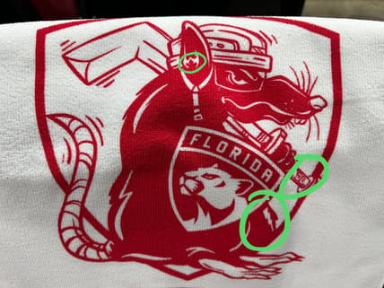 Panthers rat towel