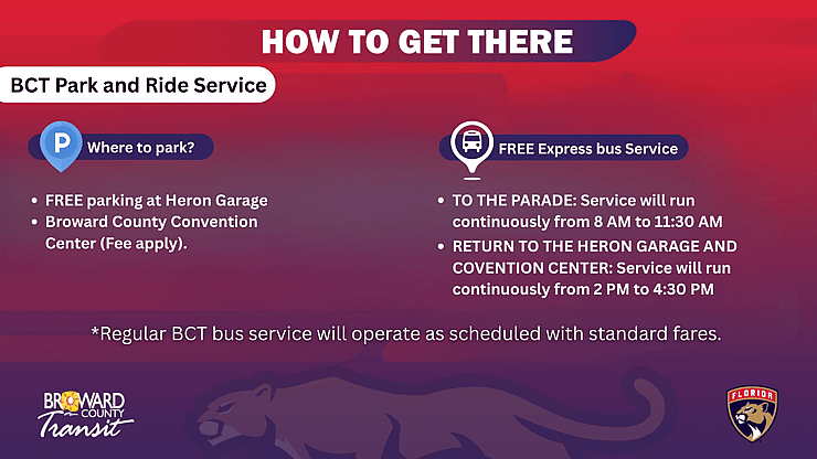 Panthers cup parade guide